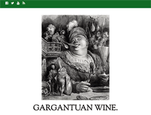 Tablet Screenshot of gargantuanwine.com